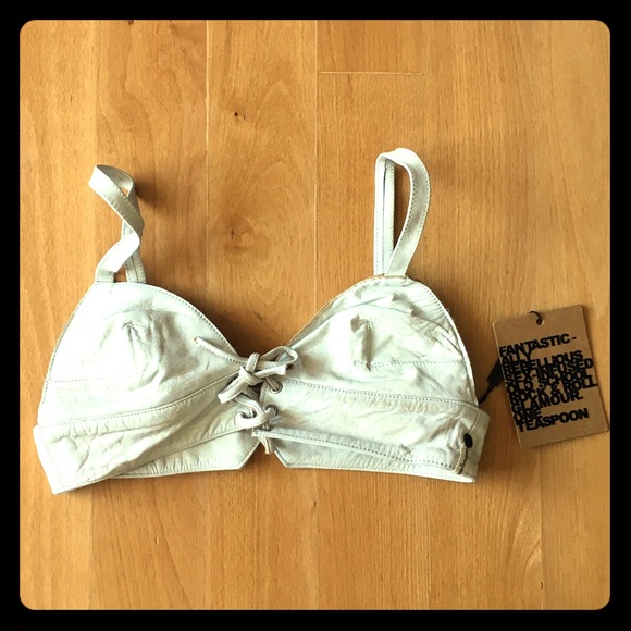 NWT One Teaspoon Leather Off-White Bodice - Picture 2 of 5